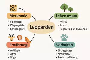 Vorschau - Arbeitsblätter - Arbeitsblatt "Leopard" + Onlineübung & MP3 + Mindmap + Infografik - Seite 3