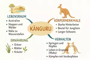 Vorschau - Arbeitsblätter - Arbeitsblatt "Kängurus" + Onlineübung & MP3 + Mindmap + Infografik - Seite 2