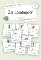 Vorschau - Fördermaterial/Inklusion - 2er Lesetreppen - 51 Stk. - Deckblatt