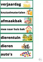 Voorbeeld - Etiketten spullen organiseren - Pagina 1