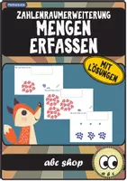 Vorschau - Arbeitsblätter - Mengen erfassen im ZR 100 und ZR 1000 (Zahlenraumerweiterung) - Deckblatt