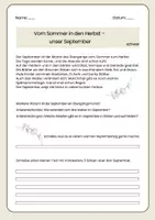 Vorschau - Arbeitsblätter - Vom Sommer in den Herbst – unser September - Seite 3