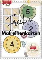 Vorschau - Arbeitsblätter - Freebie Malreihen - Deckblatt