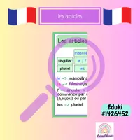 Vorschau - Poster - les articles définis - Deckblatt