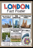 Vorschau - Poster - London Sights – Sehenswürdigkeiten und Fakten auf Englisch | Fact Posters und Bildkarten 6.–7. Klasse - Deckblatt