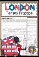 Vorschau - Arbeitsblätter - LONDON - Tenses Practice (2-fach differenziertes Worksheet) - Deckblatt