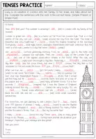Vorschau - Arbeitsblätter - Englische Zeitformen üben – Simple Present, Present Progressive, Simple Past und going to-future | London Arbeitsblatt 6.–7. Klasse - Seite 2