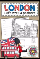 Vorschau - Arbeitsblätter - LONDON - Let's write a postcard! - Deckblatt