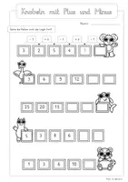 Vorschau - Arbeitsblätter - Knobelaufgaben: Zahlenreihen (Grundschule, Mathematik) - Seite 1