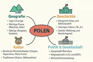 Vorschau - Arbeitsblätter - Arbeitsblatt "Polen" + Onlineübung & MP3 + Mindmap + Infografik - Seite 2
