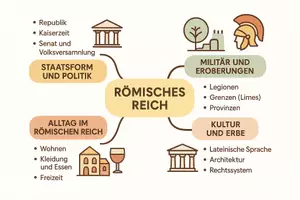 Vorschau - Arbeitsblätter - Arbeitsblatt "Römisches Reich" + Onlineübung & MP3 + Mindmap + Infografik - Seite 2