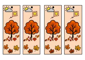 Vorschau - Mal- und Bastelvorlagen - Lesezeichen HERBST (4 Vorlagen - Zum Ausmalen geeignet) - Seite 2