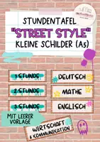Vorschau - Mal- und Bastelvorlagen - Sparpaket Street Style: Klassenzimmerdeko / Klassenraum - Seite 1