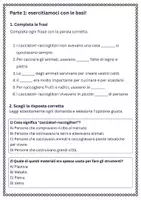 anteprima - Esercizi - Analizzare strumenti e materiali usati nella quotidianità (la vita dei cacciatori-raccoglitori) - Pagina 1