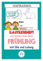 Vorschau - Stundenentwürfe - Lautleseheft Frühling. Das (laute) Vorlesen üben! - Deckblatt