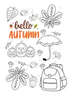 anteprima - Altro tipo di materiale - Anteprima "Hello autumn" schede didattiche inglese - Pagina 1