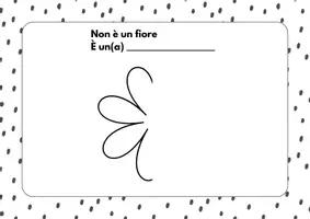 Vorschau - Mal- und Bastelvorlagen - Non è un fiore, è un(a)... - Vorlage für das Erlernen der Verneinung und Satzstruktur sowie Vokabeln - Deckblatt