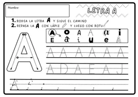 Vista previa - Hojas de trabajo - Ficha de VOCALES - página 2