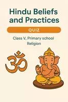 anteprima - Quiz - Hindu Beliefs and Practices - Pagina di copertina