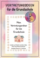Vorschau - Mal- und Bastelvorlagen - Vertretung - Ideen - Vertretungsordner - Deckblatt