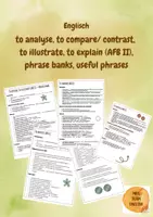 Vorschau - Arbeitsblätter - to analyse, to compare, to contrast, to explain/illustrate, helpful phrases, skill files - Deckblatt