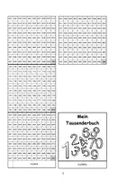 Vorschau - Mal- und Bastelvorlagen - Tausenderbuch vertikal angeordnet - Seite 2
