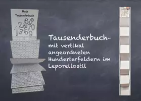 Vorschau - Mal- und Bastelvorlagen - Tausenderbuch vertikal angeordnet - Deckblatt