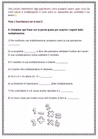anteprima - Esercizi - Raccolta di materiali: Prova della Moltiplicazione - Pagina 1