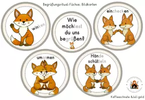 Vorschau - Fördermaterial/Inklusion - Begrüßungsritual Fuchs Begrüßungsmöglichkeiten - Seite 3
