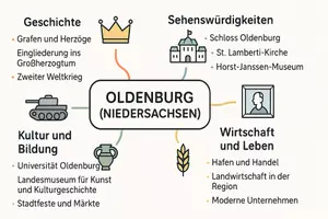 Vorschau - Arbeitsblätter - Arbeitsblätter zum Thema "Oldenburg (Niedersachsen)" + Lösung & MP3 + Mindmap + Infografik - Seite 2