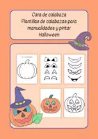 Vista previa - Manualidades / Dibujos para colorear - HALLOWEEN Plantilla para pintar y manualidades, cara de calabaza - Portada