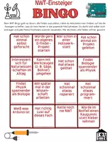 Vorschau - Spiele - NWT 2x Bingo - Naturwissenschaft und Technik (Einstieg und Kennenlernen) - Deckblatt