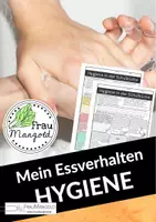 Vorschau - Arbeitsblätter - AES Klasse 6 & 7 - Mein Essverhalten: Hygieneregeln - Hygiene in der Schulküche - Goldene Regeln der Hygiene - Deckblatt