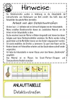 Vorschau - Stationenlernen - Anlauttabelle Detektivstreifen orientiert am Bücherwurm - Seite 1