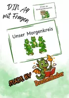 Vorschau - Anderer Materialtyp - Unser Morgenkreis DIN A4 + Fragen - Drachenklasse - Deckblatt