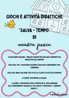 anteprima - Materiale di supporto/inclusione - Giochi e attività didattiche “salva - tempo” 🎒 - Pagina di copertina