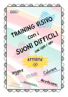 anteprima - Esercizi - Esercizi di discriminazione visiva con gne gni gno - Pagina di copertina