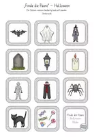 Vorschau - Spiele - Finde die Paare – Halloween - Lesespiel - Seite 2