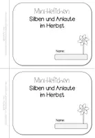 Vorschau - Arbeitsblätter - Herbst: Mini-Heftchen zu Silben & Anlauten (1. Klasse) - Seite 3