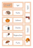 Vorschau - Spiele - Lesespiel Domino Herbst- Wörter lesen - Sätze lesen - Seite 2