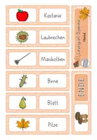 Vorschau - Spiele - Lesespiel Domino Herbst- Wörter lesen - Sätze lesen - Seite 3