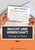 Vorschau - Spiele - Bingo - Herrschaft und Macht (Arbeitsblatt zum Einstieg) - Deckblatt
