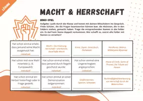 Vorschau - Spiele - Bingo - Herrschaft und Macht (Arbeitsblatt zum Einstieg) - Seite 2