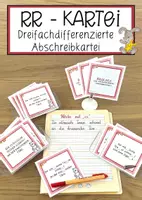 Vorschau - Anderer Materialtyp - RR – Kartei Dreifachdifferenzierte Abschreibkartei - Deckblatt