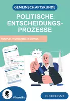 Vorschau - Arbeitsblätter - Komplette Unterrichtsstunde: Politische Entscheidungsprozesse - Deckblatt