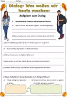 Vorschau - Arbeitsblätter - Dialog+ Aufgaben "Was wollen wir machen?" Herbst mit Aufgaben - Meinung äußern - DaZ - Seite 3