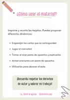 Vista previa - Tarjetas / Manipulativos - Flashcards de opuestos para estimular el lenguaje - página 1