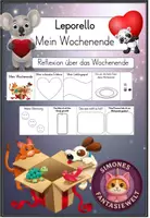 Vorschau - Arbeitsblätter - Reflexion - Mein Wochenende Leporello - Deckblatt