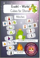 Vorschau - Spiele - Erzähl - Würfel/ Geschichtenwürfel / Cube for a story (Märchen) - Deckblatt