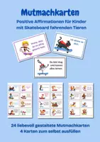 Vorschau - Poster - Lobkärtchen / Mutmachkarten Skateboard – Positive Affirmationen für Kinder - Deckblatt